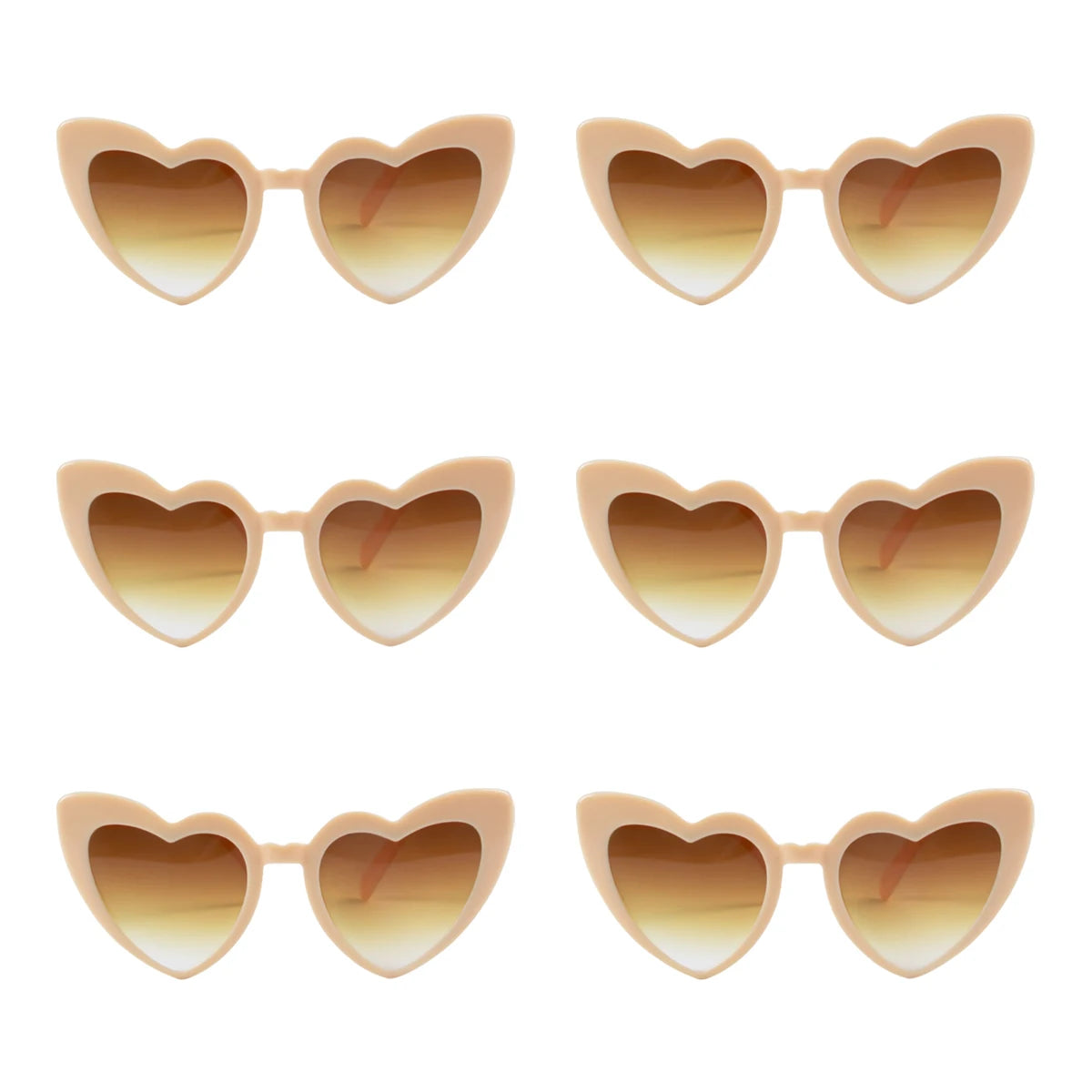 6/8pairs Vintage Heart Shaped Sunglasses Bachelorette Bride Bridesmaid glasses Wedding Bridal Shower Decor woman Hen party gifts