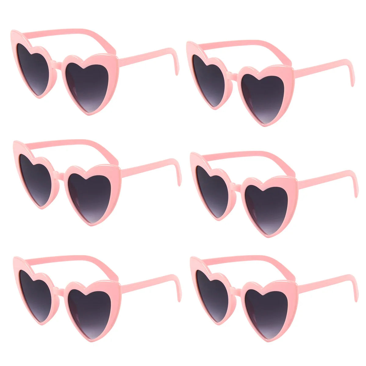 6/8pairs Vintage Heart Shaped Sunglasses Bachelorette Bride Bridesmaid glasses Wedding Bridal Shower Decor woman Hen party gifts