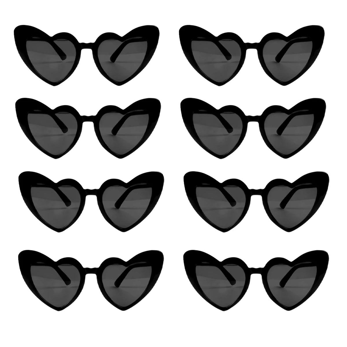 6/8pairs Vintage Heart Shaped Sunglasses Bachelorette Bride Bridesmaid glasses Wedding Bridal Shower Decor woman Hen party gifts