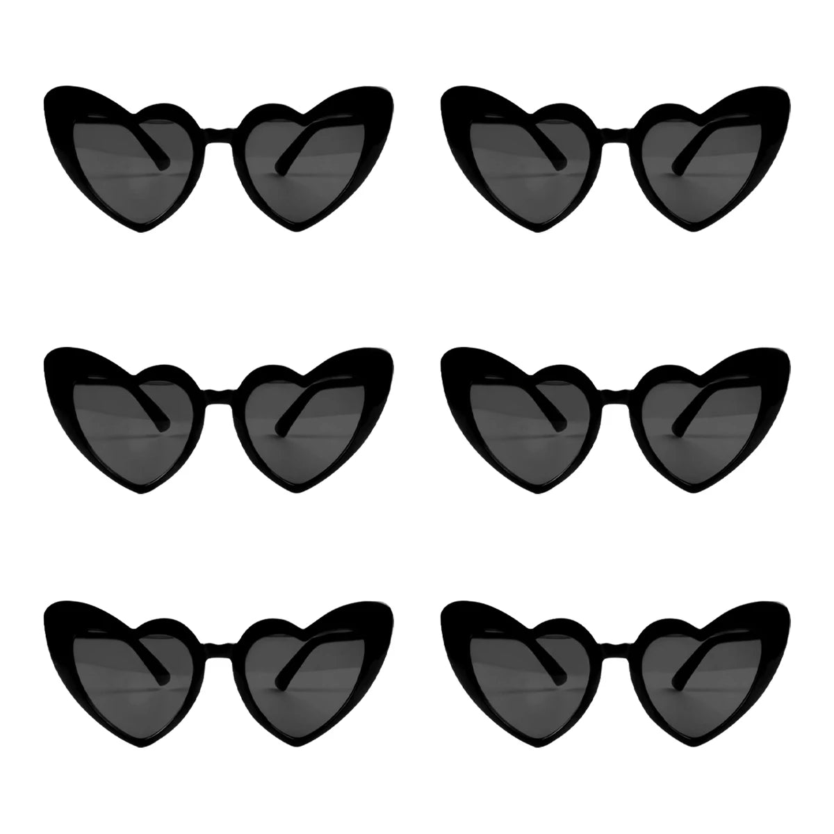 6/8pairs Vintage Heart Shaped Sunglasses Bachelorette Bride Bridesmaid glasses Wedding Bridal Shower Decor woman Hen party gifts